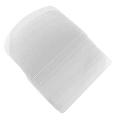 Imagem de JCBIZ 10 raspadores de semicírculo, 100 x 130 mm, raspador transparente de creme, para pão, pastelaria, decoração de bolos, faça você mesmo, cozinha, padaria