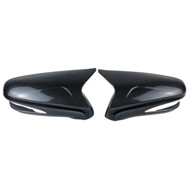 Imagem de Arkdeffon Tampa do espelho lateral retrovisor lateral da porta com luz de sinalização compatível com LEXUS IS ES 2006-2012 lado esquerdo e direito (aparência de fibra de carbono)