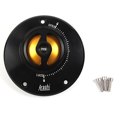 Imagem de Tampa de tanque de combustível sem chave CNC para Honda CB650F CB650F 2014-2019, CB650R CB650R 19-23, CB500R CB500X 16-23, CB500F 13-16, GROM MSX125 SF 16-22 acessórios de motocicleta dourado