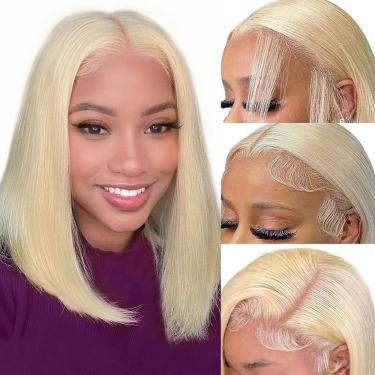 Imagem de Peruca SUNKASA 613 Lace Front 16" Cabelo humano com 200% de densidade
