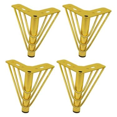Imagem de Ｂｅｓｇａ 4pcs Móveis de metal pernas DIY Sofá de substituição Pés de gabinete sólido Pontas de armário para armário para armário Otomano Cadeira de guarda