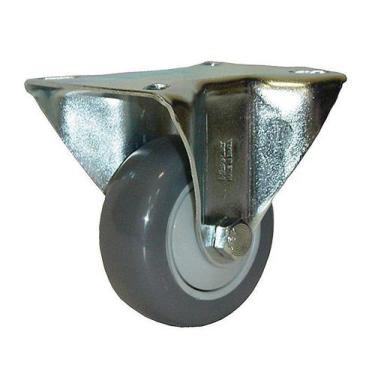 Imagem de Rodizio Fixo Cinza PVC Placa Sem Freio SCHIOPPA 5" Pol. - Schioppa Met