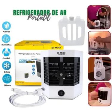 Imagem de Mini Ar Condiciona Portátil Climatizador Umidificador Show - WCAN