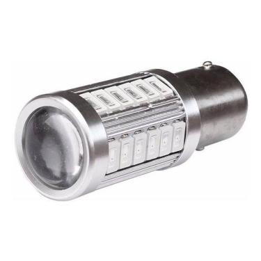 Imagem de Lampada Led Para Freio Base 67 33 Leds Vermelho 1 Polo - Un.