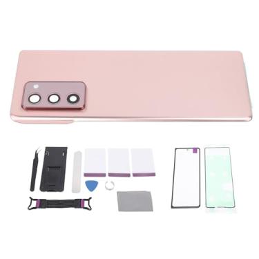 Imagem de Kit de Substituição para Galáxia z Dobra 2 5g F916, Tela Externa de Vidro Frontal e Tampa de Vidro Traseiro Com Adesivo, Lente da Câmera, para Reparo de Telefone (Rose Gold)