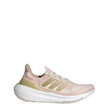 Imagem de adidas Tênis de corrida feminino Ultraboost Light, Quartzo/Ouro Metálico Rosa, 37