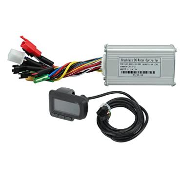 Imagem de Controlador de moto elétrico Onda senoidal 24V 36V 48V 250W 350W 17A com EN06 LCD Meter Kit Conjunto de alumínio Material de liga de alumínio para scooters de bicicletas elétricas