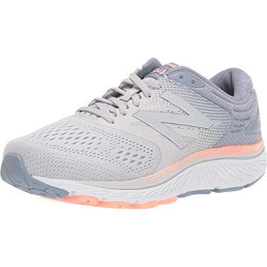 Imagem de New Balance Tênis de corrida feminino 940 V4, Verão neblina/reflexo/rosa gengibre, 7 X-Wide