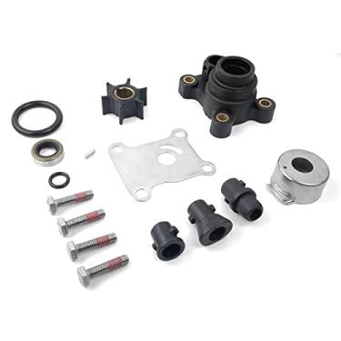 Imagem de WINGOGO Kit de reparo de impulsor de bomba de água 394711 para motor de popa OMC Johnson Evinrude 8 9,9 10 15 HP Marine Engine Parts Replacement Sierra 18-3327 0394711 387610 391388 777801 393560