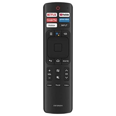 Imagem de PerFascin ERF3R69H Controle remoto IR de substituição adequado para Hisense 4K Smart Android TV 50A71F 70A71F 55U6G 65U6G 50A73F 55A73F 65A73F 58A71F 43A6GE A73F A6GE A71F 32A56E 40A56E E 65H9 908