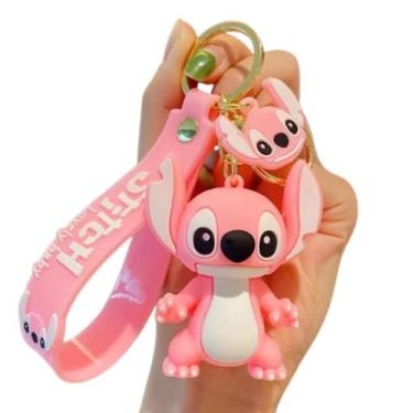 Imagem de Chaveiro Pingente Emborrachado Lilo Stitch e Angel Disney, Angel