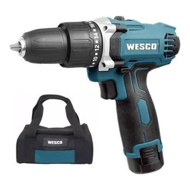 Imagem de Furadeira Parafusadeira De Impacto Bateria 12V Com Bolsa - Wesco
