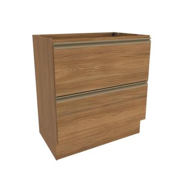 Imagem de Balcão 2 Gavetas Kappesberg Celeste 100% Mdf Nogueira 80cm