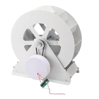 Imagem de Gerador hidrelétrico do tipo Waterwheel 50W, gerador micro hidrelétrico portátil de baixa velocidade instalação fácil adequada para fluxos e rios externos,50W
