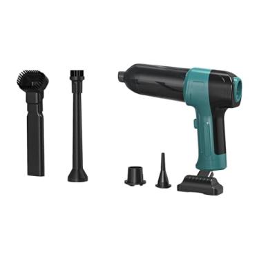 Imagem de Bothyi Soprador de pó portátil para carro, dispositivo de limpeza de pó, mini aspirador de pó para carro, aspirador de mão sem fio para computador, Azul