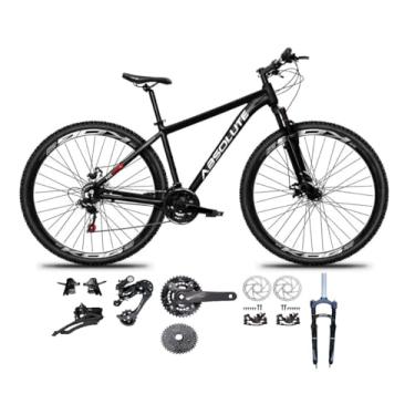 Imagem de Bicicleta Aro 29 Absolute Nero 5 Kit 2x9 Gta Sunrun Freio Disco K7 Garfo com Trava (Preto, 19)