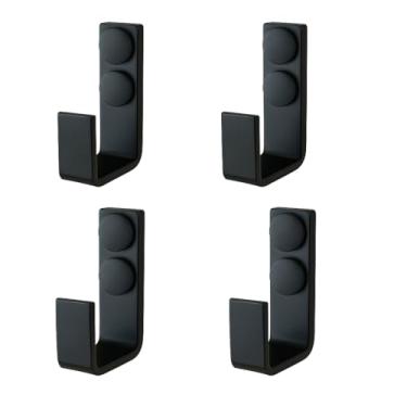Imagem de Cabide Aluminio Luxo Preto Fosco kit com 4