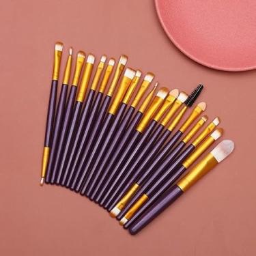 Imagem de Jogo Pincel de Maquiagem Olhos Pele e Boca – 20 peças