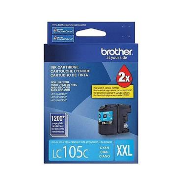 Imagem de Cartucho De Tinta Brother Lc105 Lc105c Lc105 Azul Mfc-j4510dw Mfc-j4610dw Mfc-j4410dw Original 12ml