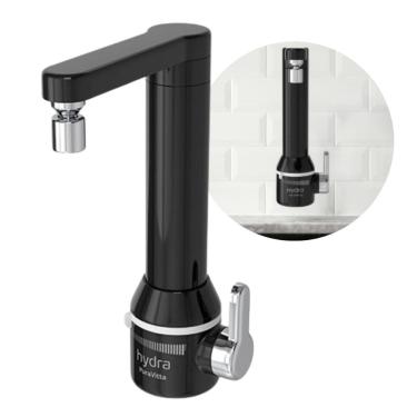 Imagem de Torneira Puravitta Parede Eletronica 5500W 127V Preta Hydra