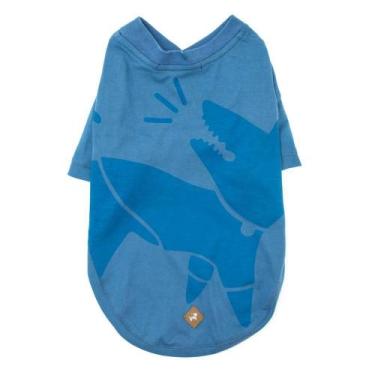 Imagem de T-Shirt Gola V Basic Pet - Azul - M - Zampe