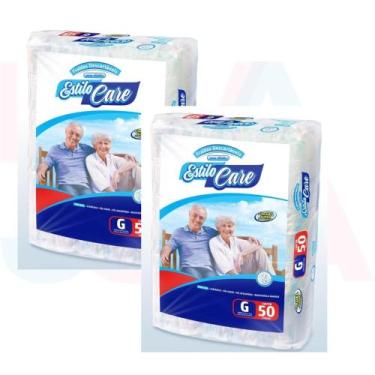 Imagem de Fralda Geriatrica Estilo Care G 2 pacotes 100 unidades - Estilo Care