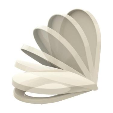 Imagem de Assento Carrara Link Tampa Vaso Deca Soft Close Creme Tupan