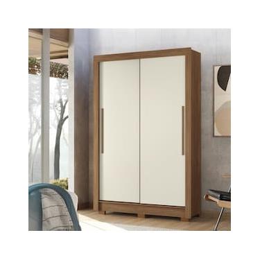 Imagem de Guarda-Roupa Solteiro Santos Andirá Lapa com 2 Portas, 2 Gavetas e 3 Prateleiras – 140cm de largura