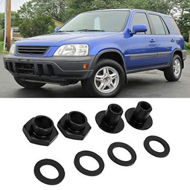 Imagem de Kit de ferragens de suporte de vidro traseiro, 90105-SR3-000 Kit de ferragens de suporte de vidro de janela traseira de alumínio para 3Dr Hatchback 1992-1995 e CRV 1997-2001