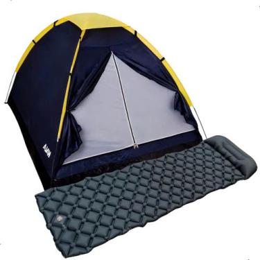 Imagem de Barraca 2 Pessoas Acampamento Colchonete Inflável Dott Trilha Leve - G