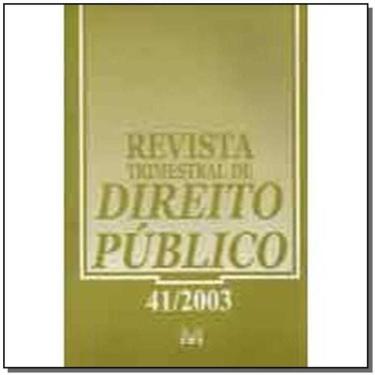 Imagem de Revista Trimestral De Direito Publico Ed. 41