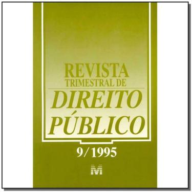 Imagem de Revista Trimestral De Direito Publico Ed. 09