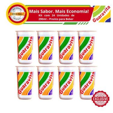Imagem de Guaravita Guaraná Natural 24x290ml  Refresco Carioca Leve e Saudável  