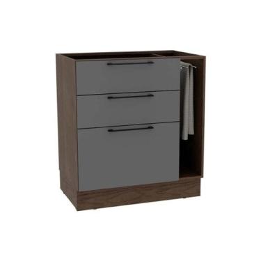 Imagem de Balcão de Cozinha Amsterdam PH 3139 c/ 3 Gavetas 1 Toalheiro e Divisor