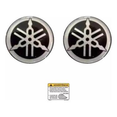 Imagem de Adesivo Emblema Yamaha Xj6 Resinado 50mm Kit Etiqueta Tanque - SPTS