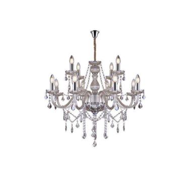Imagem de Lustre Glam Maria Tereza Champanhe 12 Braços E14 Taschibra