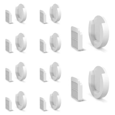 Imagem de 365Home Pacote com 10 suportes magnéticos para controle remoto, suporte de parede organizador atualizado para TV, ventilador e controle remoto de ar condicionado (10 peças)