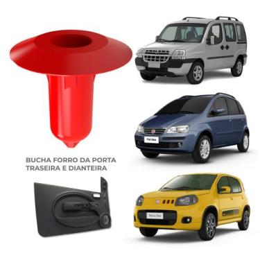 Imagem de Bucha Forro Porta Palio Mobi Strada Doblo Uno 10 Unidades - PCFix