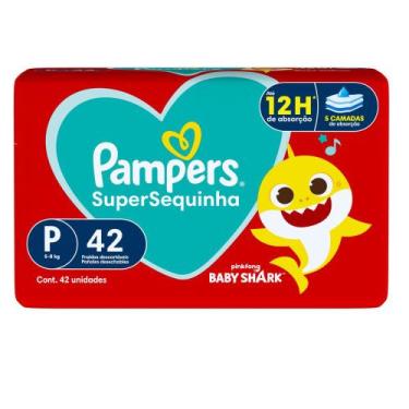 Imagem de Fralda Descartável Pampers Supersequinha Mega P 42 Unidades