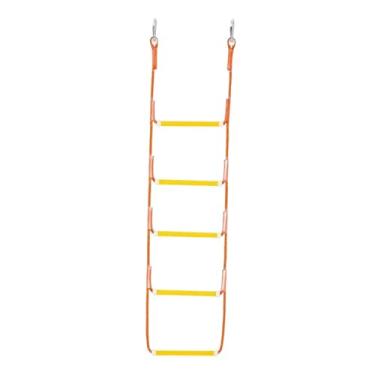 Imagem de menolana Escada de corda para barco, escada de prática, leve e antiderrapante, portátil para canoagem, lancha, barcos de pesca, 5 Degraus 135x35cm