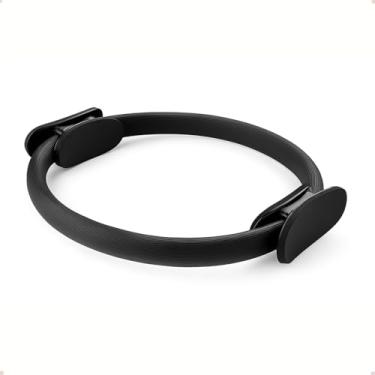 Imagem de Anel Arco de Pilates Yoga Fisioterapia Tonificador Flexível Exercício Resistência Magic Circle Preto