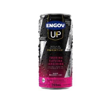 Imagem de Energético Engov UP Taurina Cafeína e Arginina Sabor Morango e Kiwi Ze