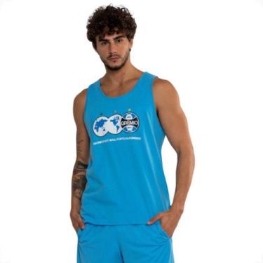 Imagem de Camiseta Regata Grêmio Oficial Legado De Campeão - Surf Center, Azul, 
