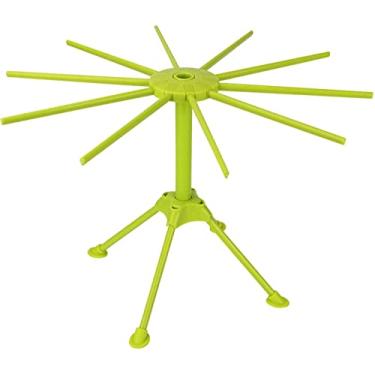 Imagem de Escorredor de macarrão dobrável, suporte de macarrão para secagem de espaguete, máquina de espaguete de 10 braços, plástico abs, secador de macarrão, suporte de macarrão seco ao ar, tagliatelle,