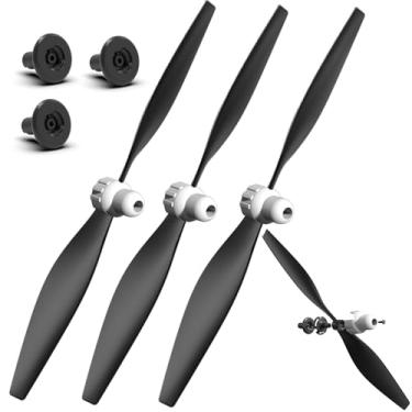 Imagem de VOLANTEXRC RC Plane Propellers, 3-Piece Set with Propeller Protectors and Adapters for RC Airplane 76108V2，76109，76116