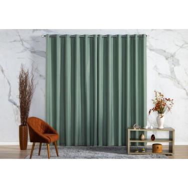 Imagem de Cortina Madras Rustica 4,00x2,80 sala/quarto - geovana enxovais, cha v