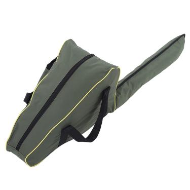 Imagem de Pssopp Bolsa de Motosserra Verde que Transporta, Portátil e Leve Com um Longo Design Com Zíper, Feito de Tecido Oxford Espessado para Saco de Armazenamento da Serra Elétrica, Ideal para Silvicultura
