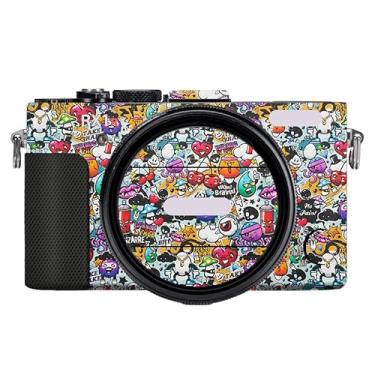 Imagem de RX1RM2 Película adesiva antirriscos para câmera mirrorless para Sony RX1R Mark II Vinil Wrap Body Protetor Adesivo Protetor Casaco (Graffiti White)