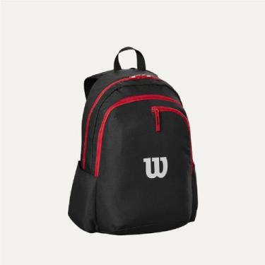 Imagem de Mochila Esportiva Wilson Advantage 2025 - Unissex, Unico, Preto, Verme