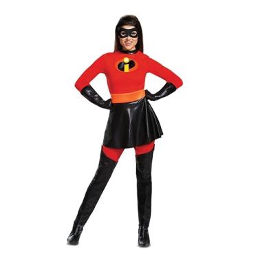 Imagem de Disguise Fantasia feminina adulta de luxo com saia Mrs. Incredible, Vermelho, XL (18-20)